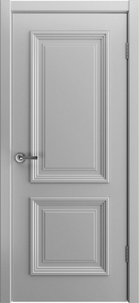 Дверь Скалино 2 RAL 7047 ДГ светло-серая эмаль Шейл Дорс